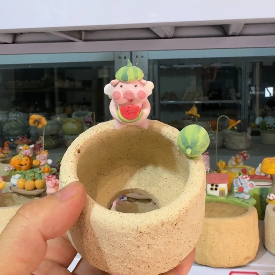 厂家直销手工花盆摆件