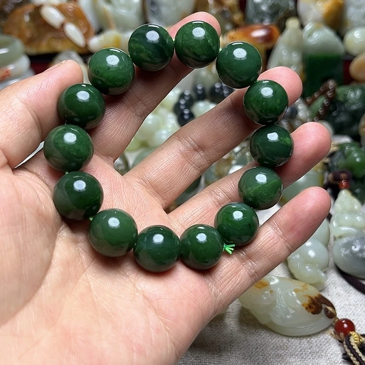 和田玉未镶嵌手链