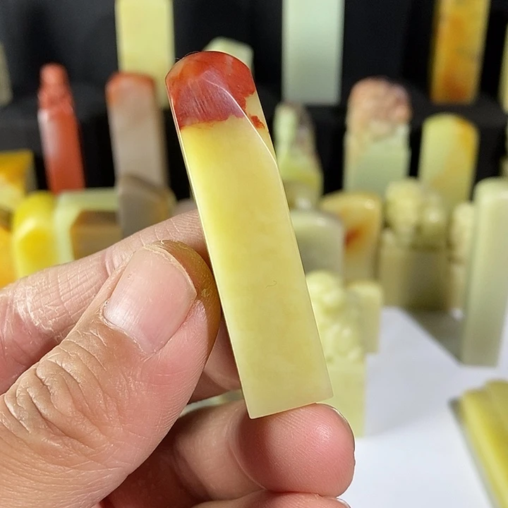 青田石青田封门红花