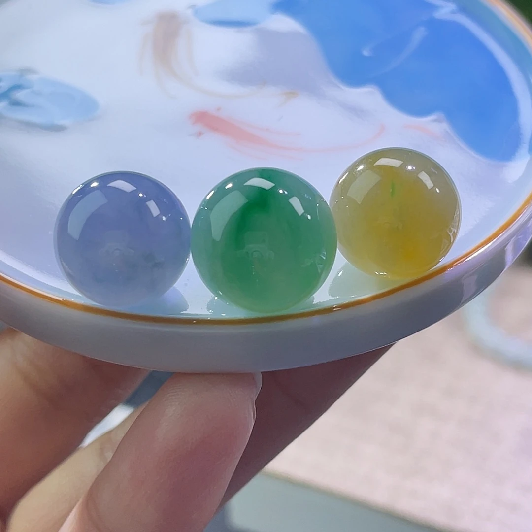 散珠翡翠展示勿拍缅甸翡翠a货卡1314一组打包价