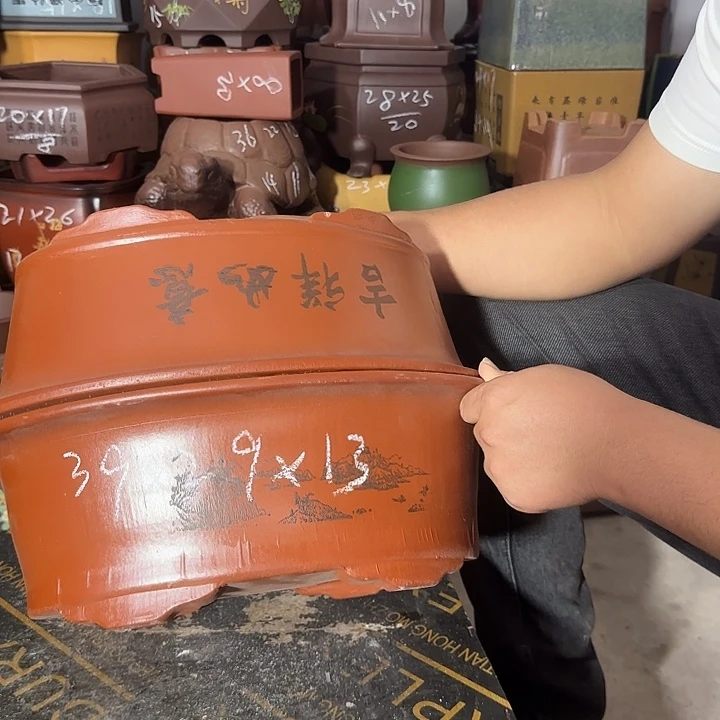 花盆紫砂紫砂花盆瑕疵