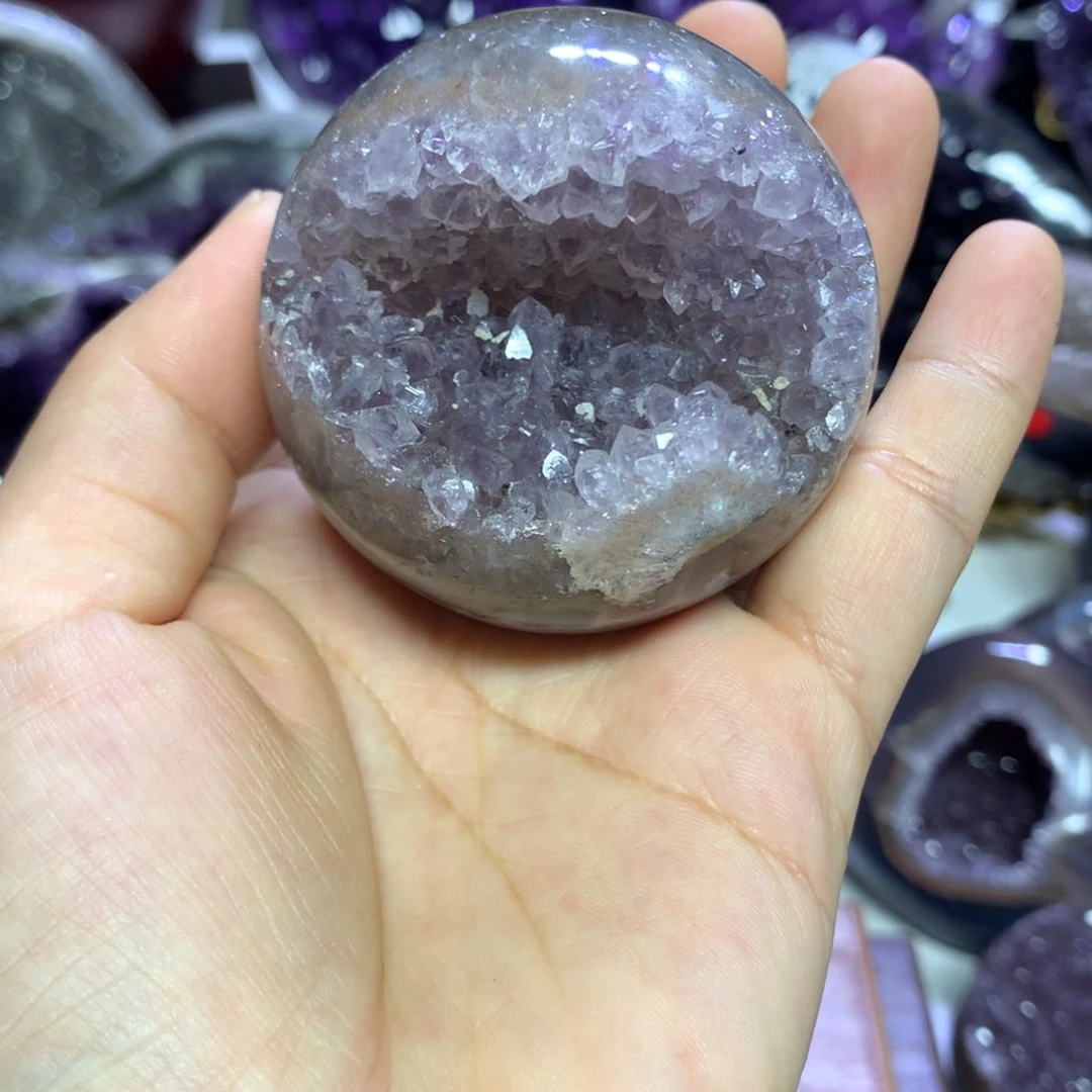 紫晶摆件未镶嵌水晶