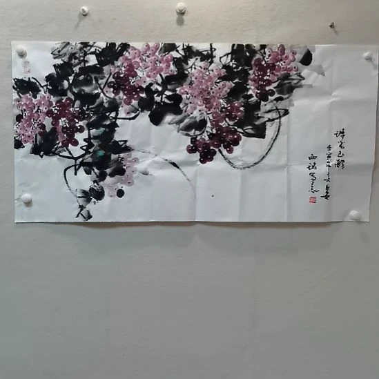 国画向***发陕西书画放漏抖音直播间不见