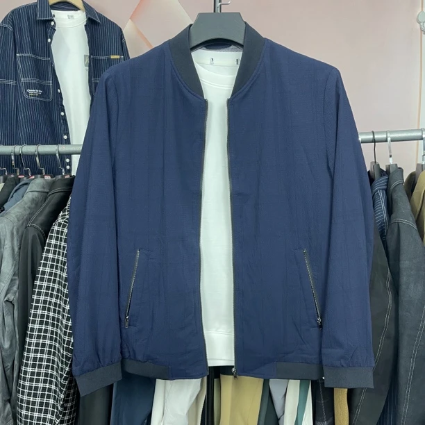 H9908 棒球领休闲春秋茄克