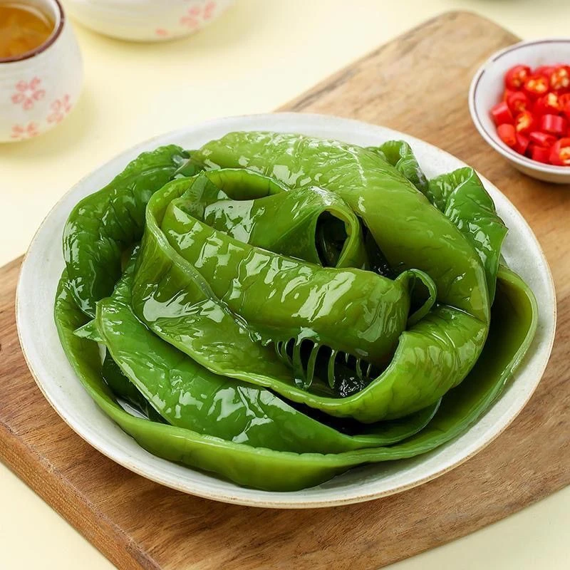 新鲜裙带菜3斤梗段整箱海白菜盐渍鲜嫩梗丝片凉拌菜海藻菜非干货