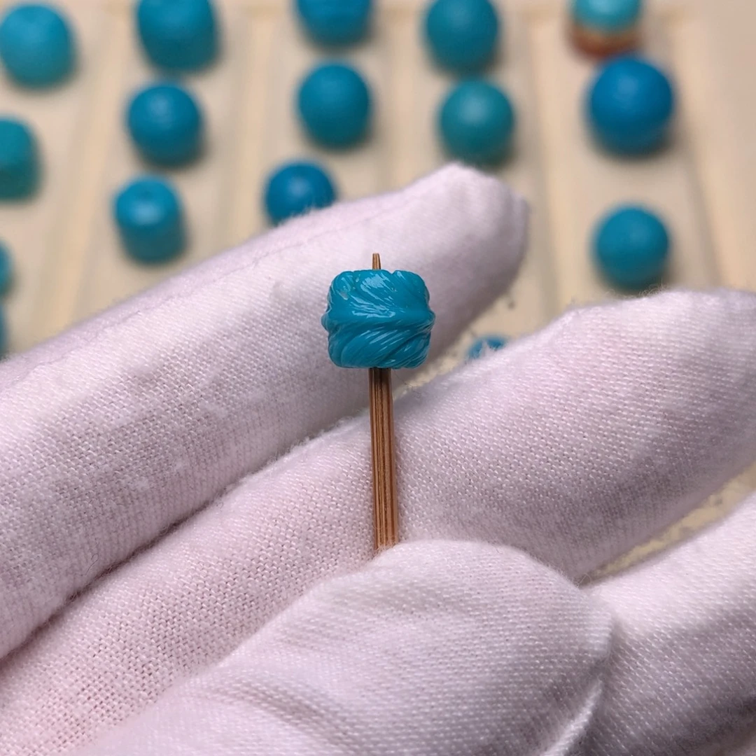 绿松石未镶嵌绿松石羽毛8.5