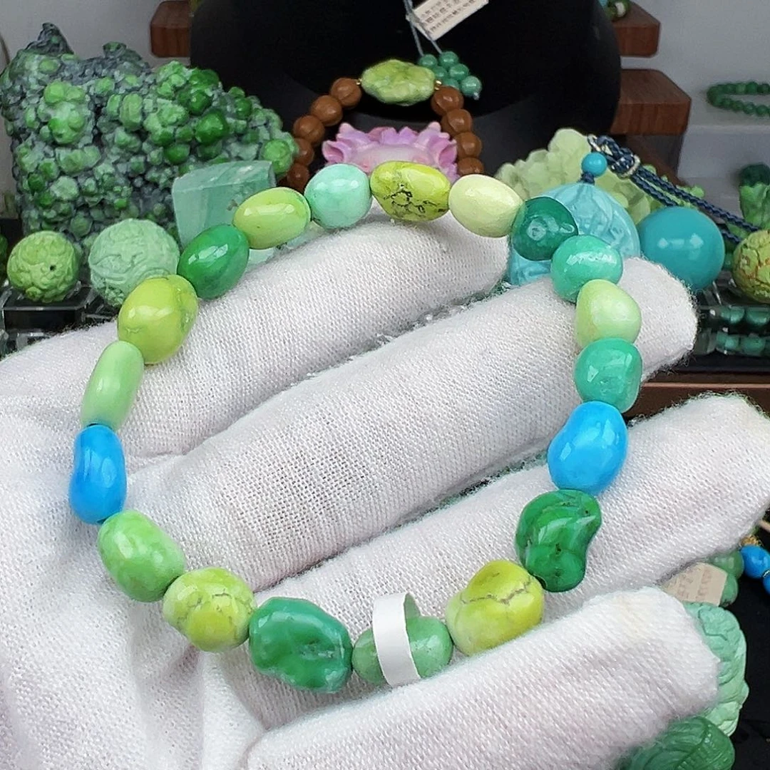 绿松石未镶嵌绿松石主播璐璐