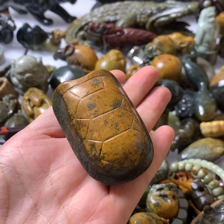 岫岩河磨玉（透闪石质玉）未镶嵌笔搁