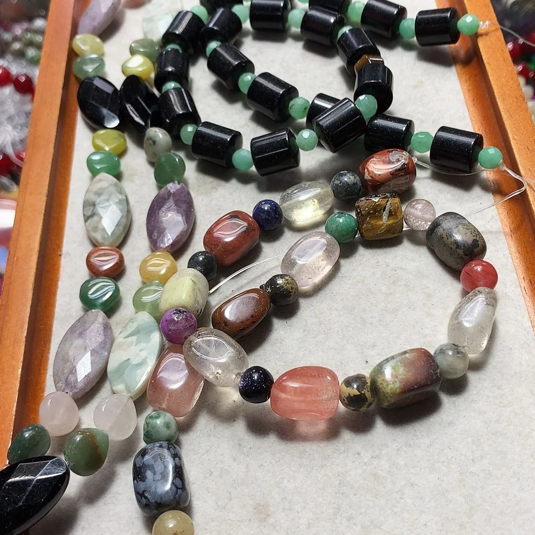 未镶嵌手串玛瑙/玉髓三条散珠