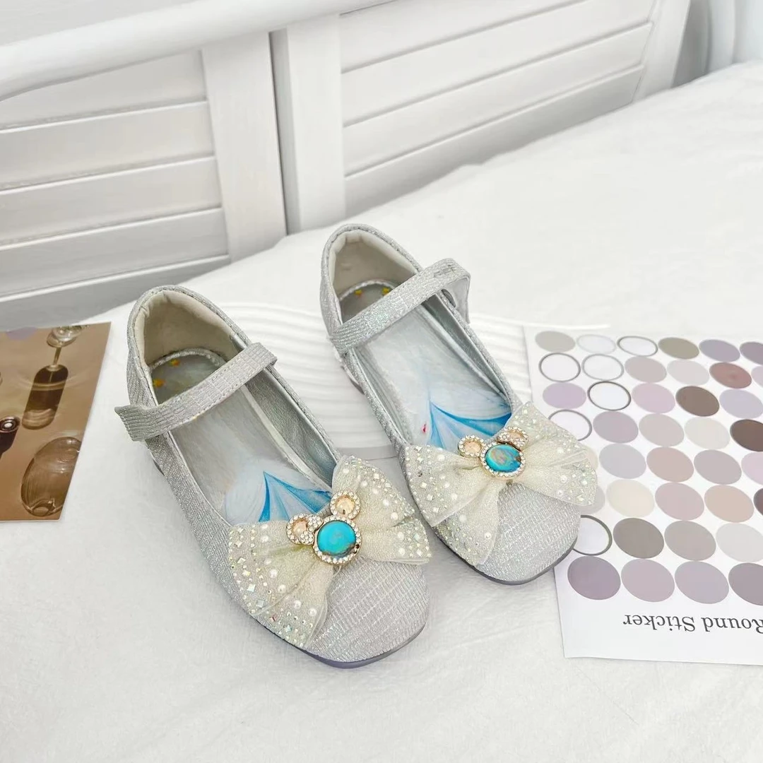 2025新款女童亮钻水晶底闪闪公主鞋XA3515885