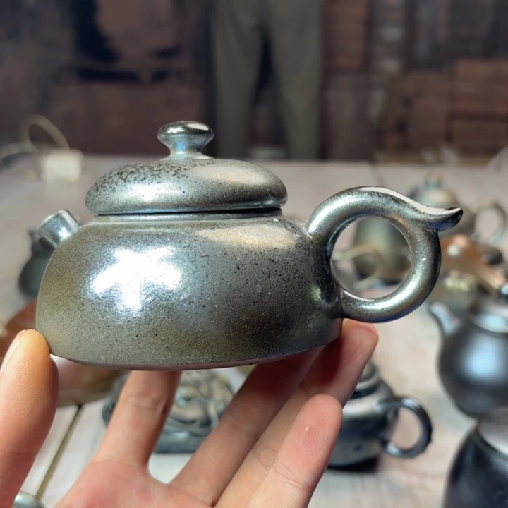 壶庄诚柴烧坭兴陶壶170（