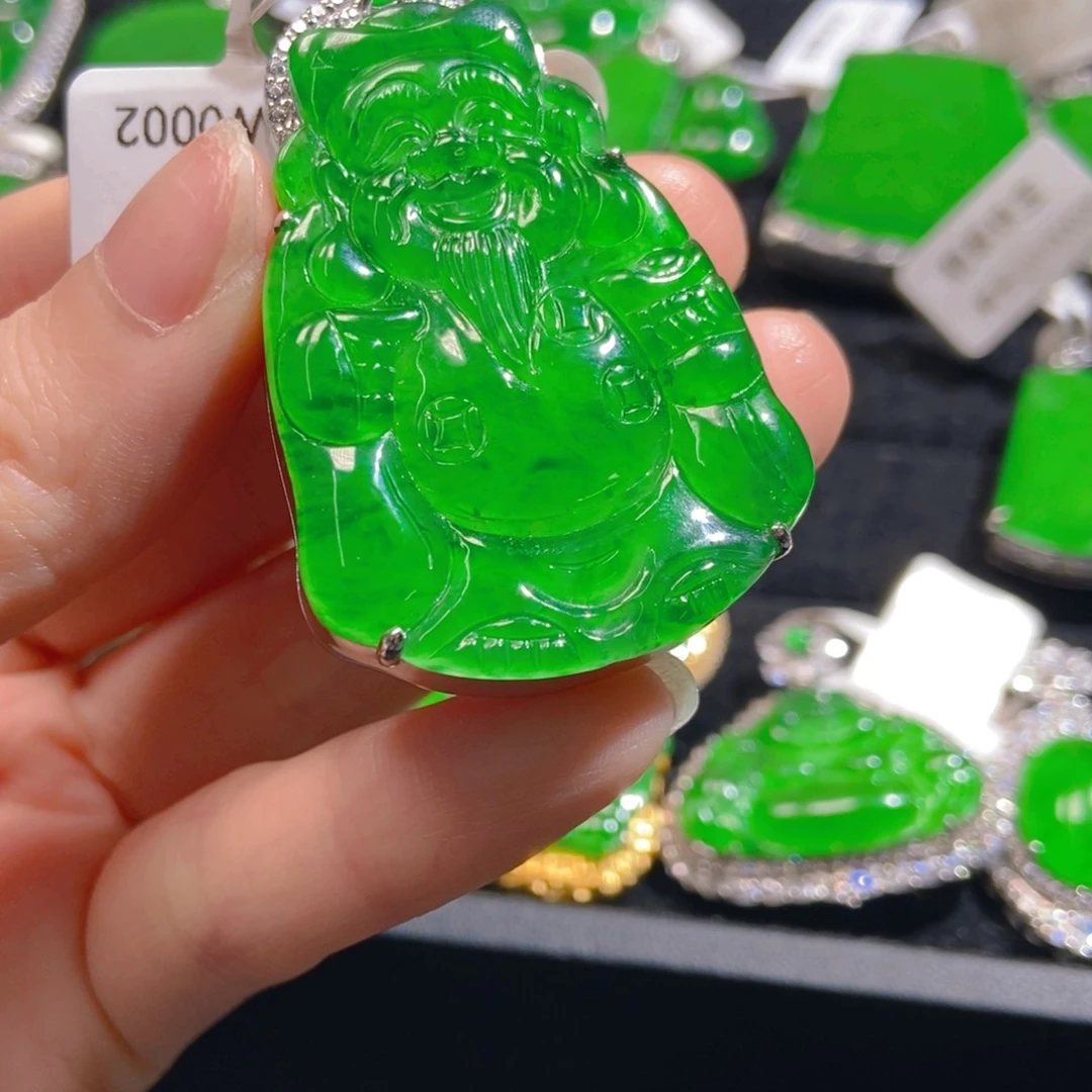 翡翠吊坠(不含链)银S925镶嵌姐****?