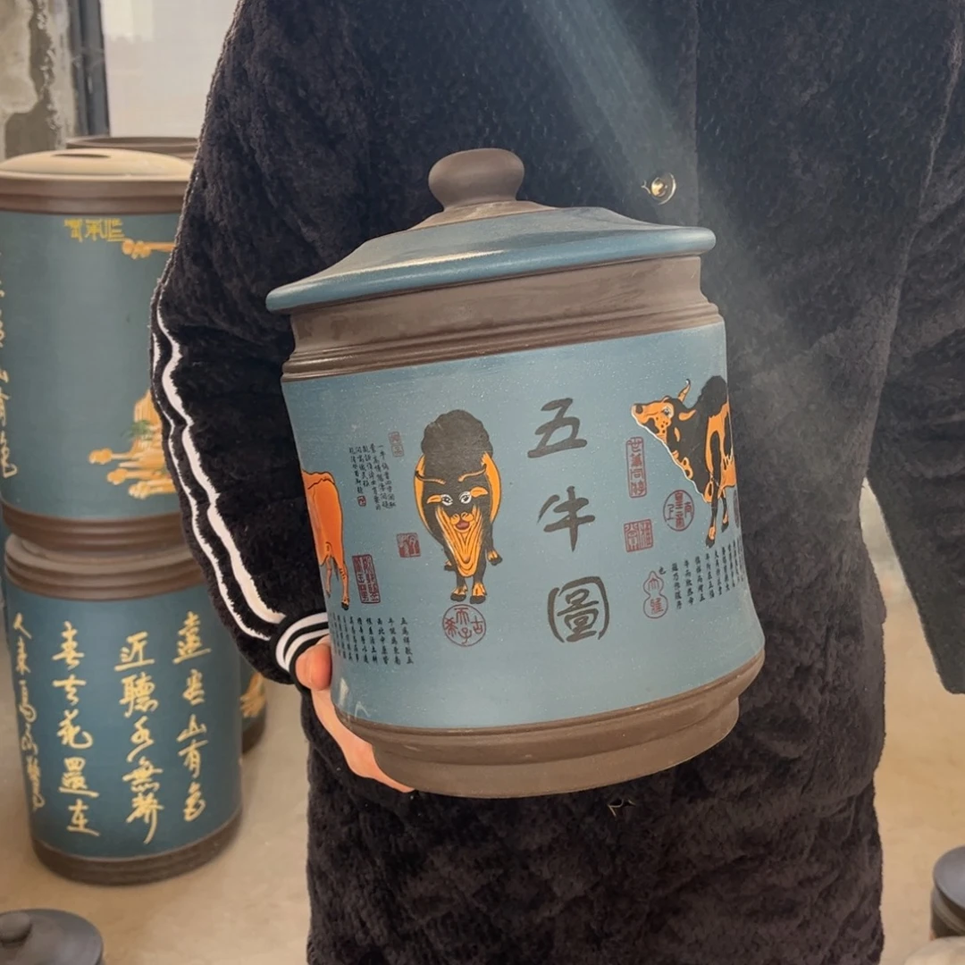紫砂茶叶罐8 饼茶叶罐