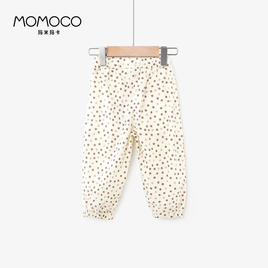 MOMOCO女童夏季特惠双色波点布九分裤75610362008儿童婴儿碎花