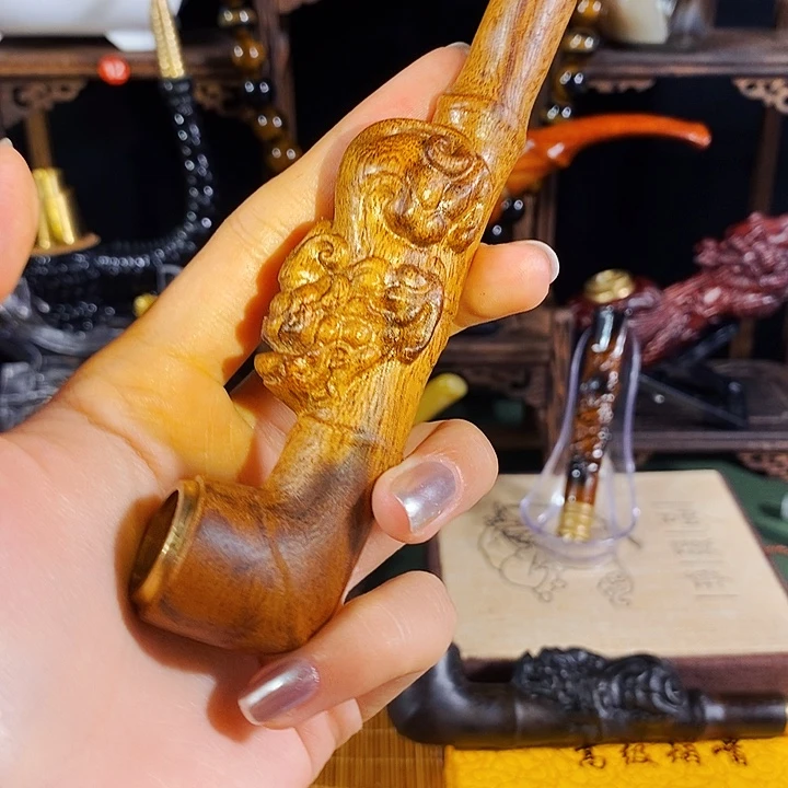 高端定制金丝楠烟嘴