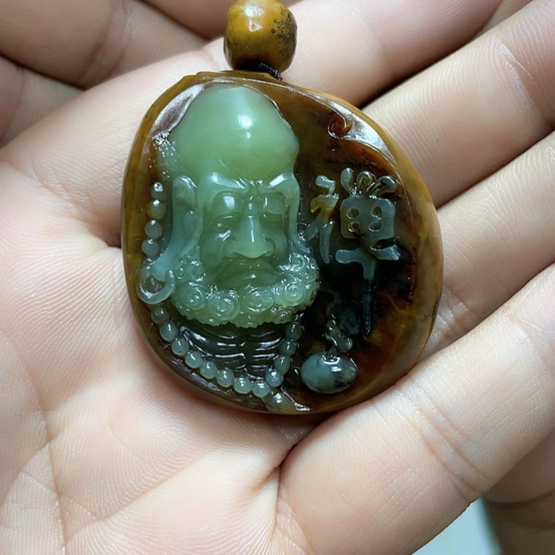 【闪购商品】未镶嵌岫岩河磨玉（透闪石质玉）挂件五**夜