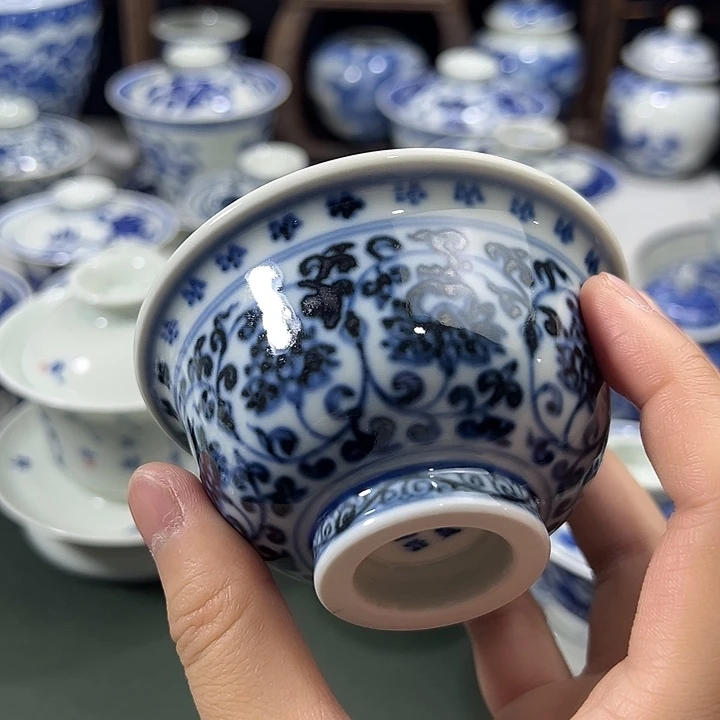 柴窑永乐压手花朵