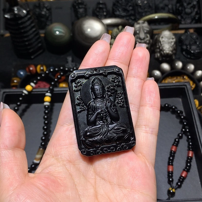 【闪购商品】黑曜岩珠宝奇石未镶嵌徐****）