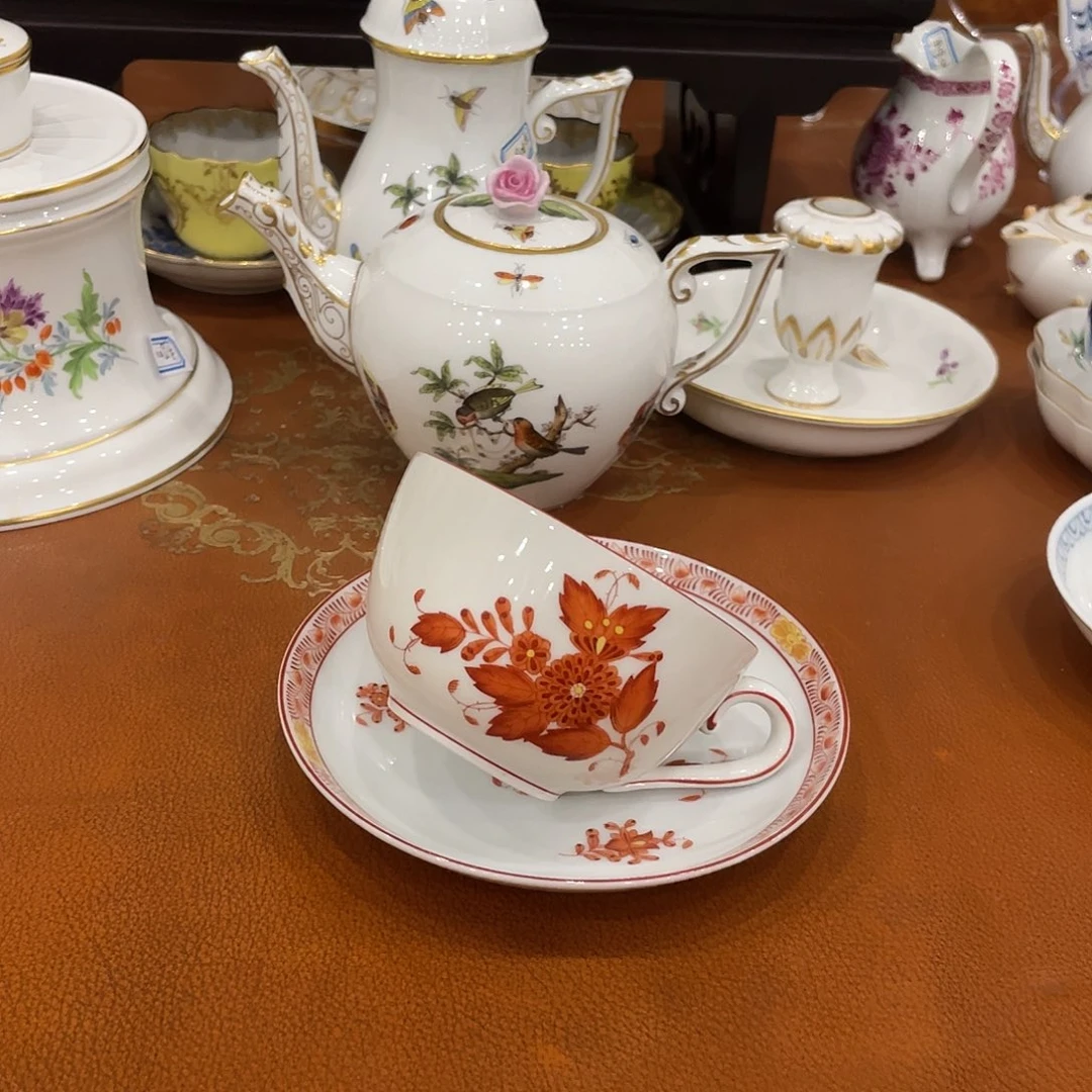 摆件中古赫伦咖啡杯