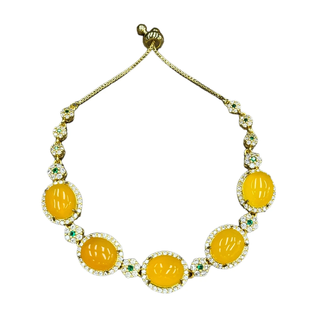 合金锆石手链 百搭气质手链-1