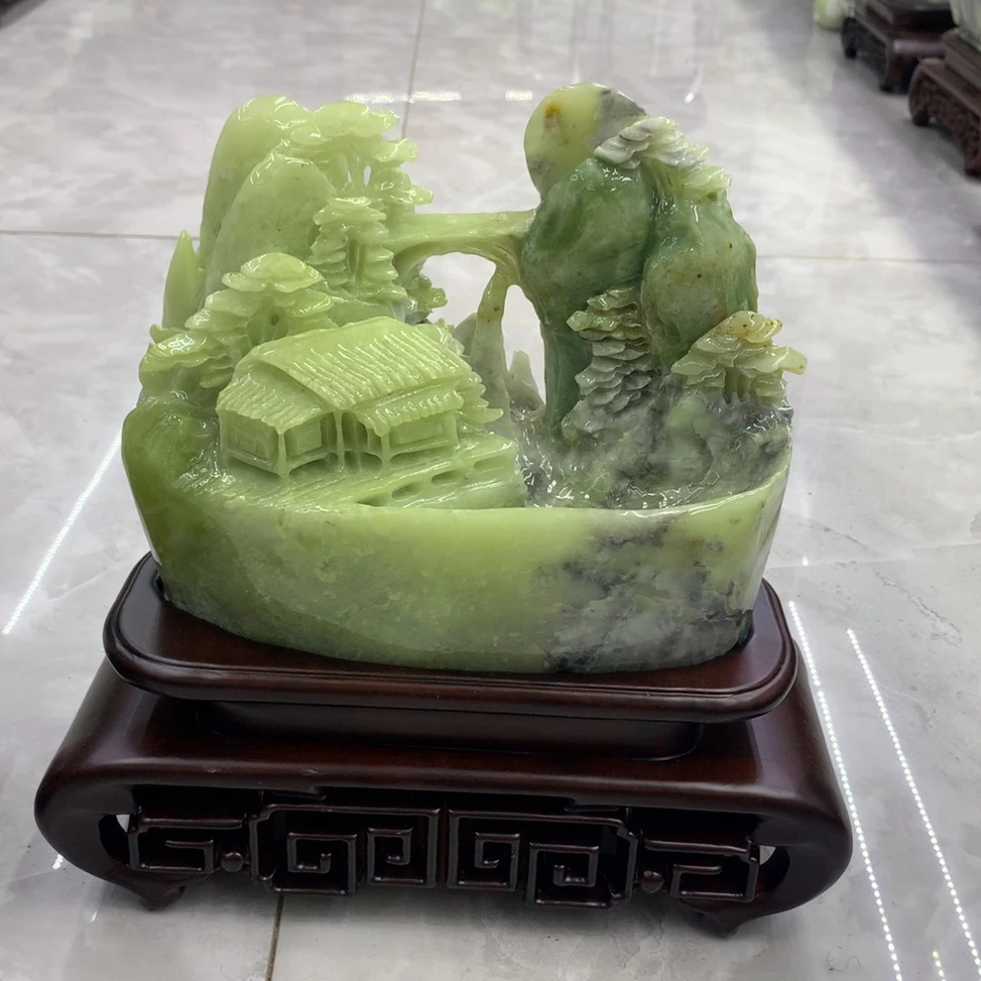 玉家居摆件手工雕刻