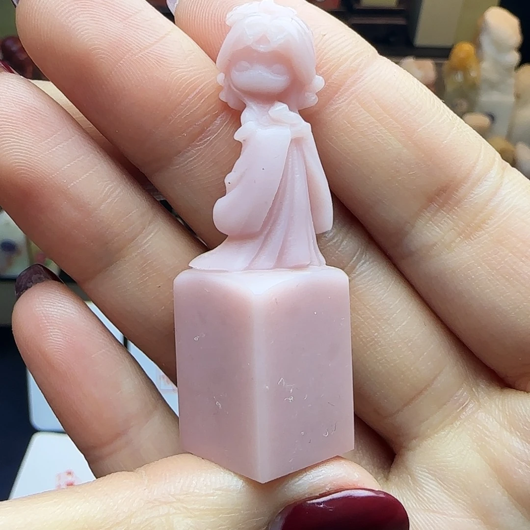 寿山石印石纯手工包刻4字1.5