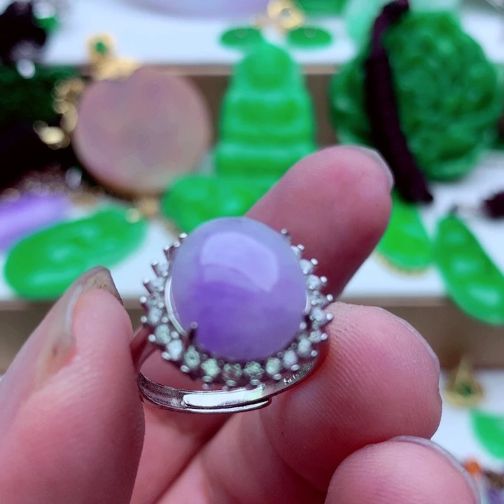 翡翠未镶嵌戒指戒指