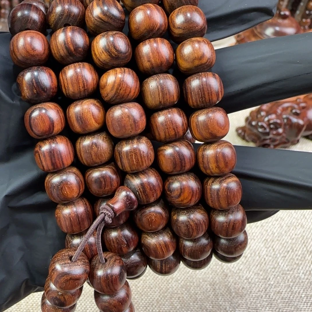黄花梨/降香黄檀手串/手链老油梨大黑线