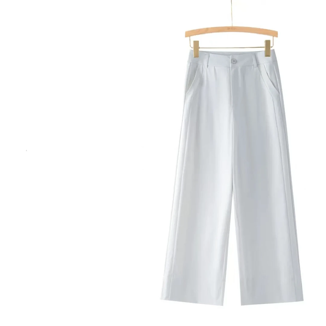 2025新款薄款高腰休闲直筒裤