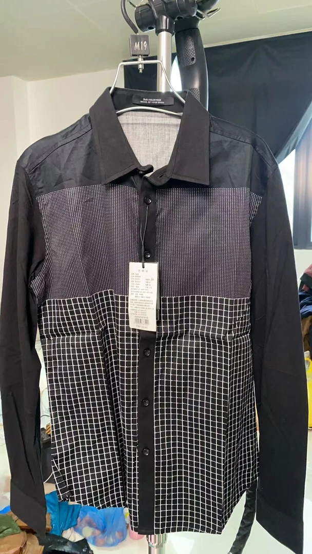 诺奇衬衫男士长袖休闲时尚衬衫18E1