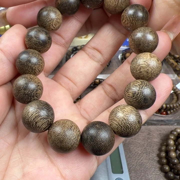 八***路手串沉香越南芽庄白棋星空瘤疤