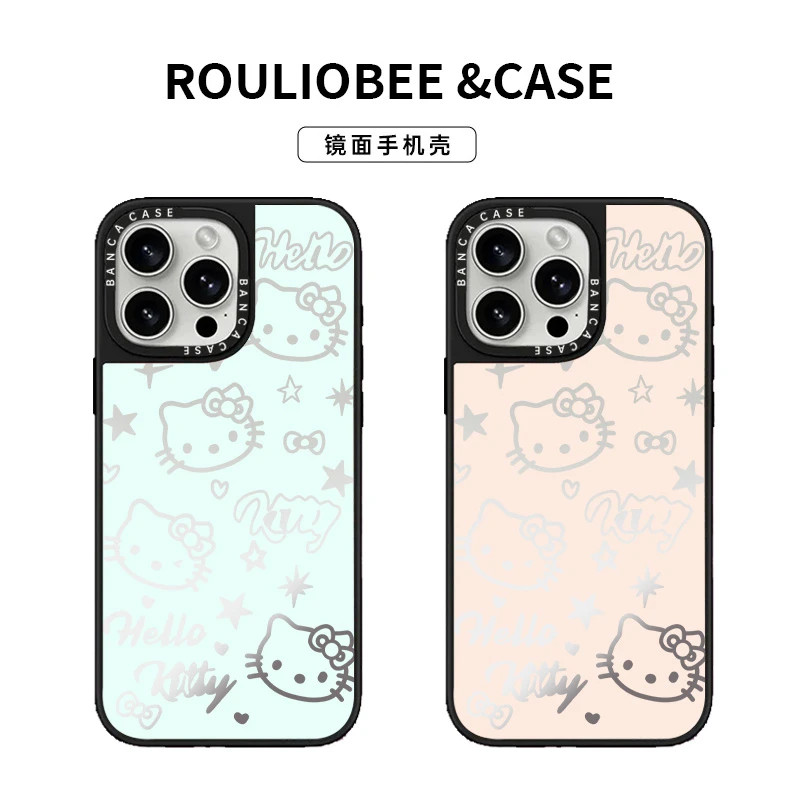 BANCA星星KT猫适用苹果16手机壳13保护壳苹果iPhone15/14镜面1211