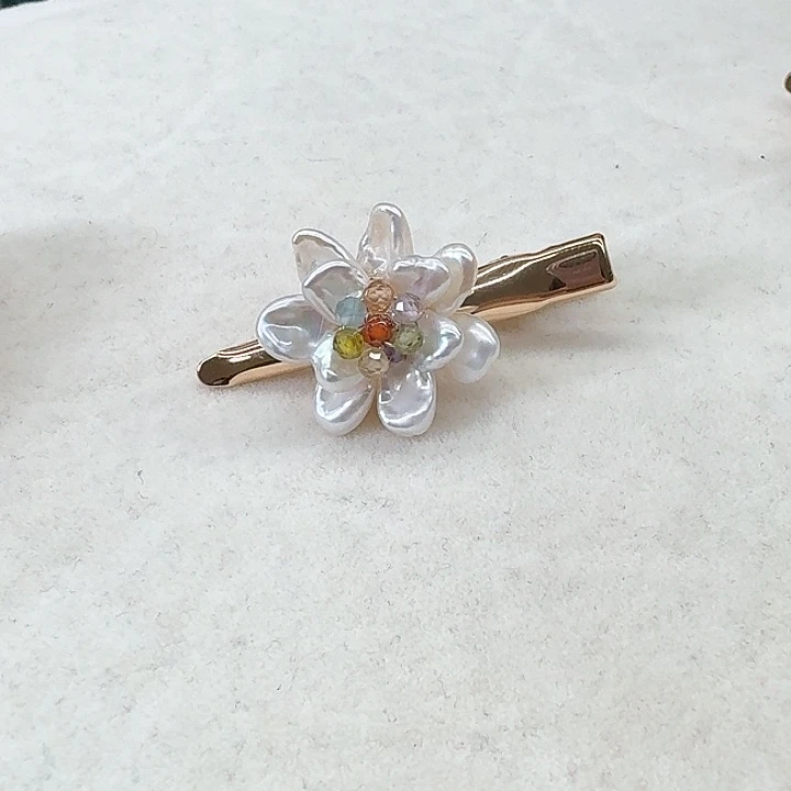 淡水珍珠发饰银S925镶嵌我***蔚