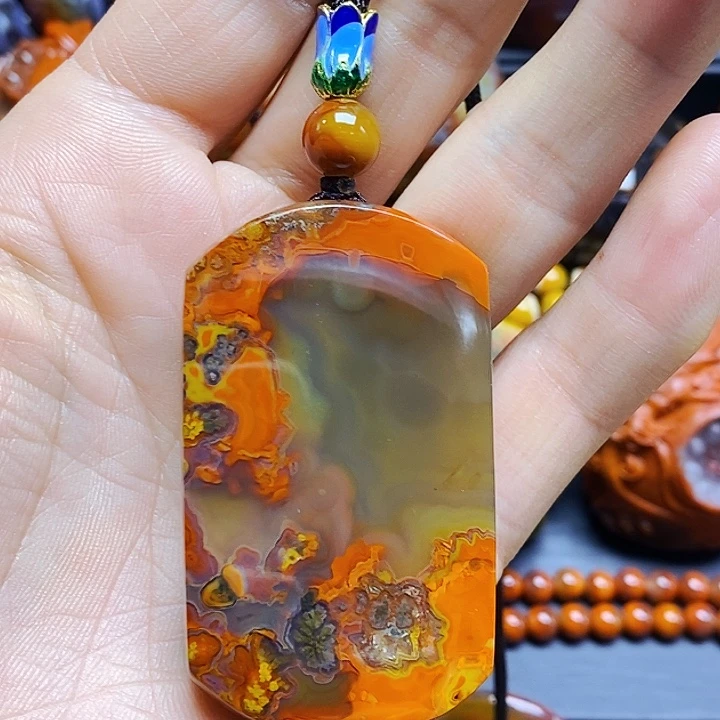 玛瑙/玉髓吊坠(不含链)未镶嵌天*健