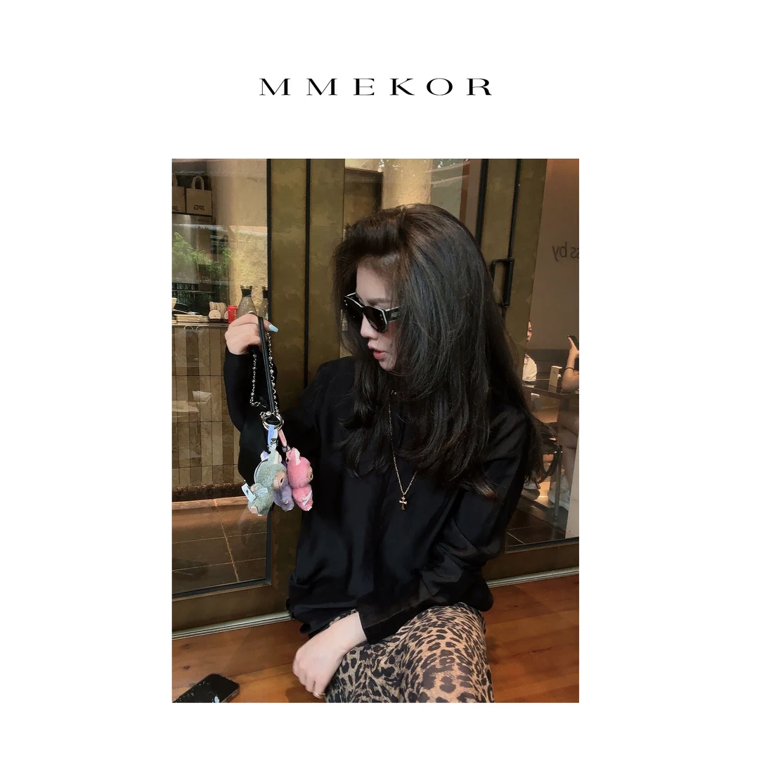 MMEKOR“沪上千金”衬衫 2025新款秋款静奢老钱风简约上衣 30390