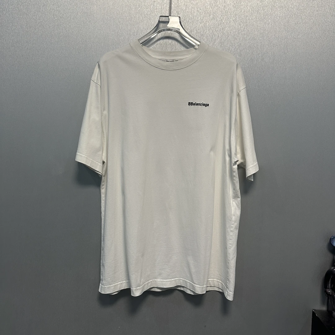 99新 Balenciaga/巴黎世家 Logo字母圆领短袖S码/2512010