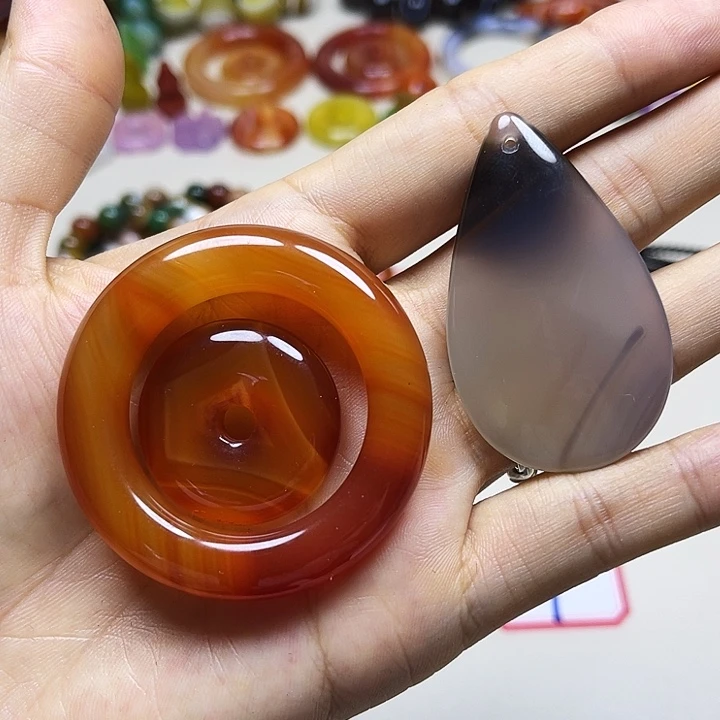 火***岩未镶嵌颈饰玛瑙/玉髓