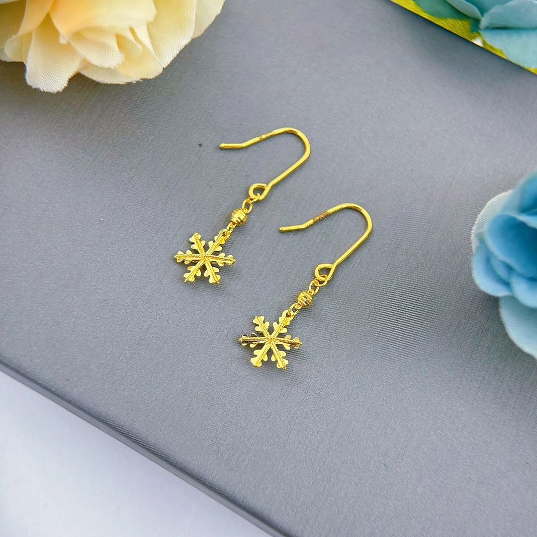 【5G雪花耳饰】A款爆闪女生礼物潮流时尚【不支持7天无理由退换货】