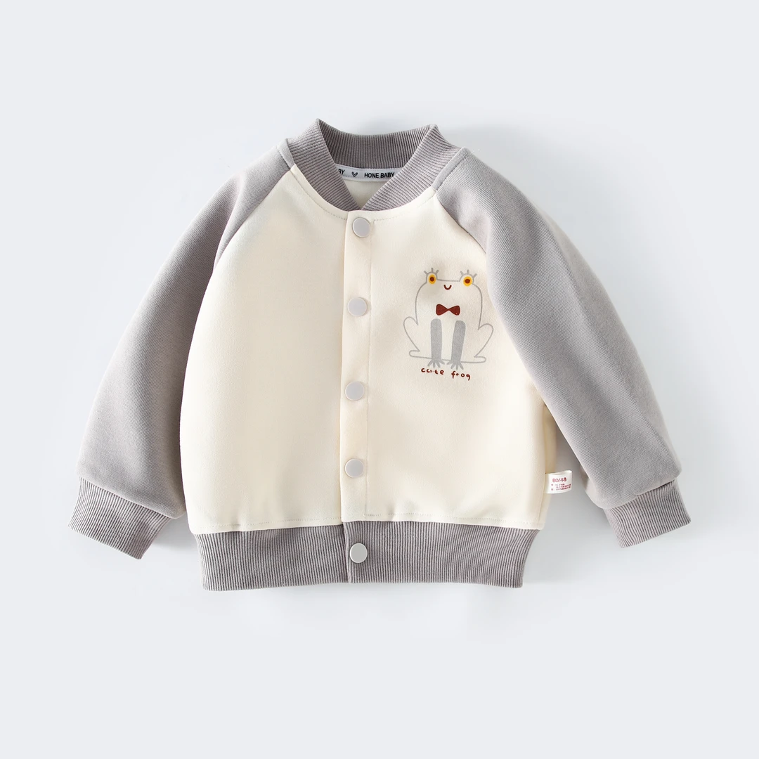 单排扣棒球服婴幼儿毛衣男宝女童韩版A类宝宝开衫婴儿春装夹克