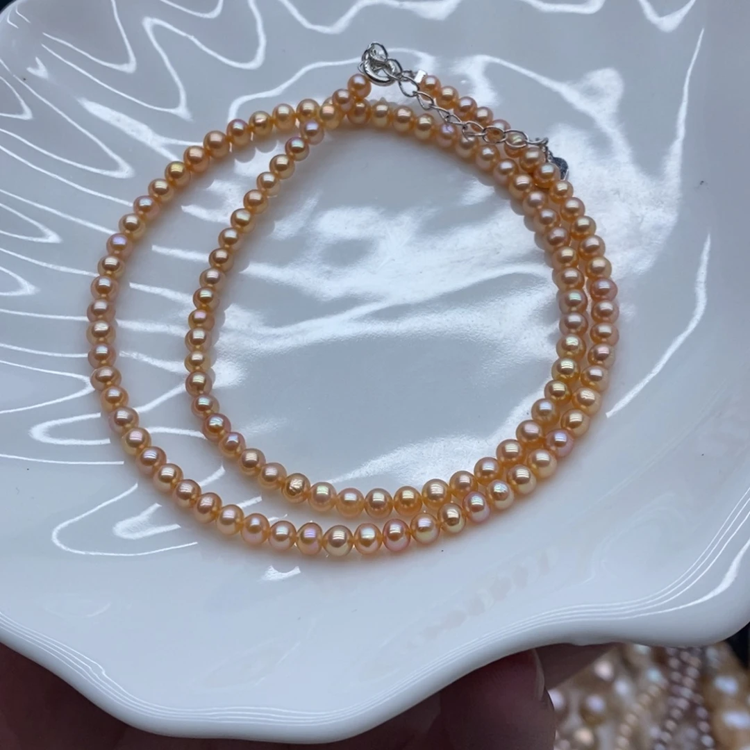 淡水珍珠天然淡水珍珠无人工干预银S925镶嵌11