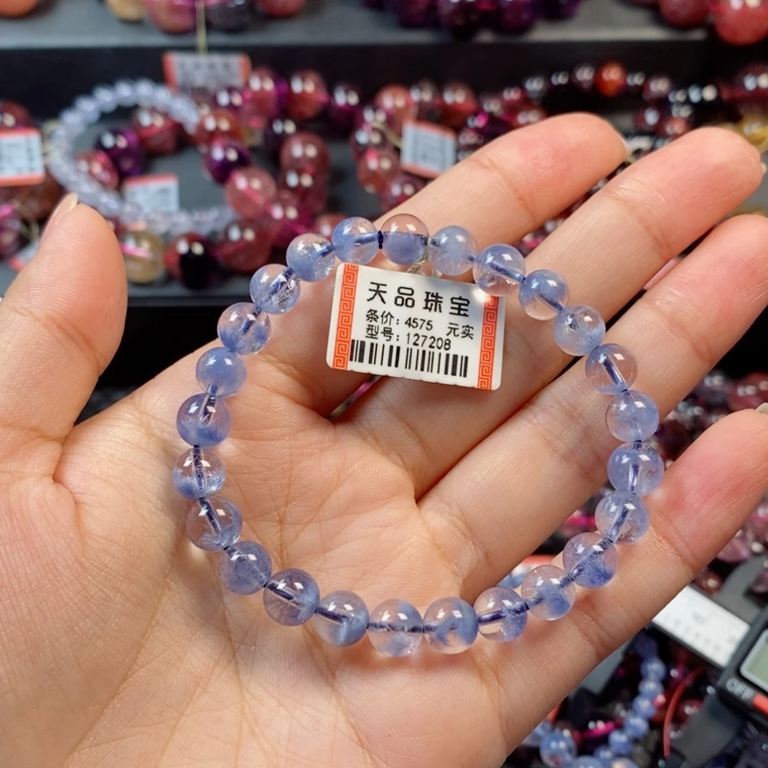 灵***钰水晶手链未镶嵌蓝线石127208