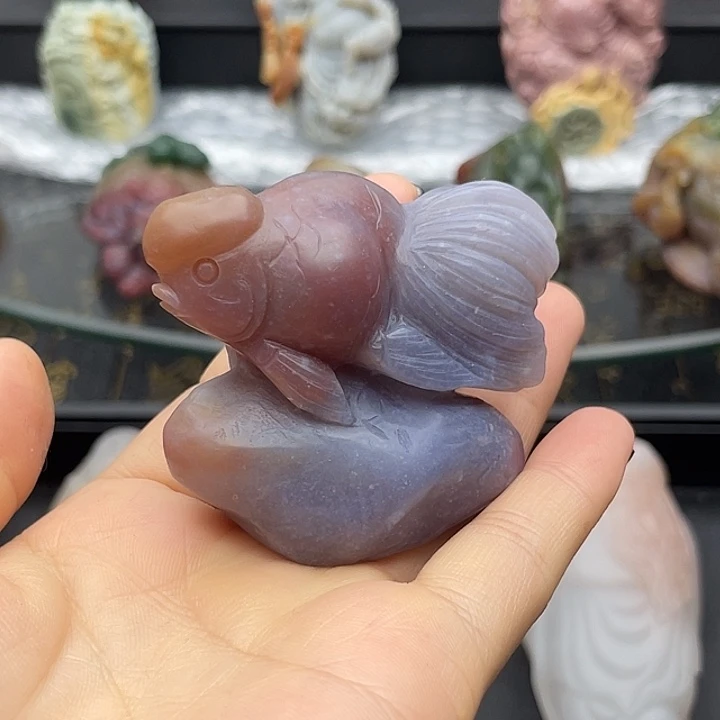 石英质玉未镶嵌摆件