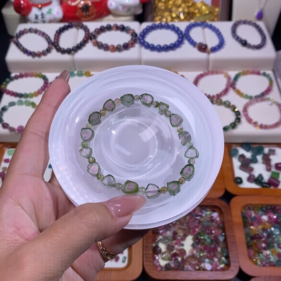 碧玺手链未镶嵌碧玺糖心西瓜