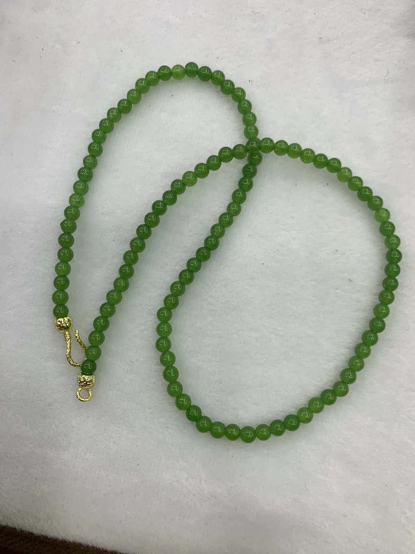 A粉丝专享 平果绿4mm圆珠小米珠链