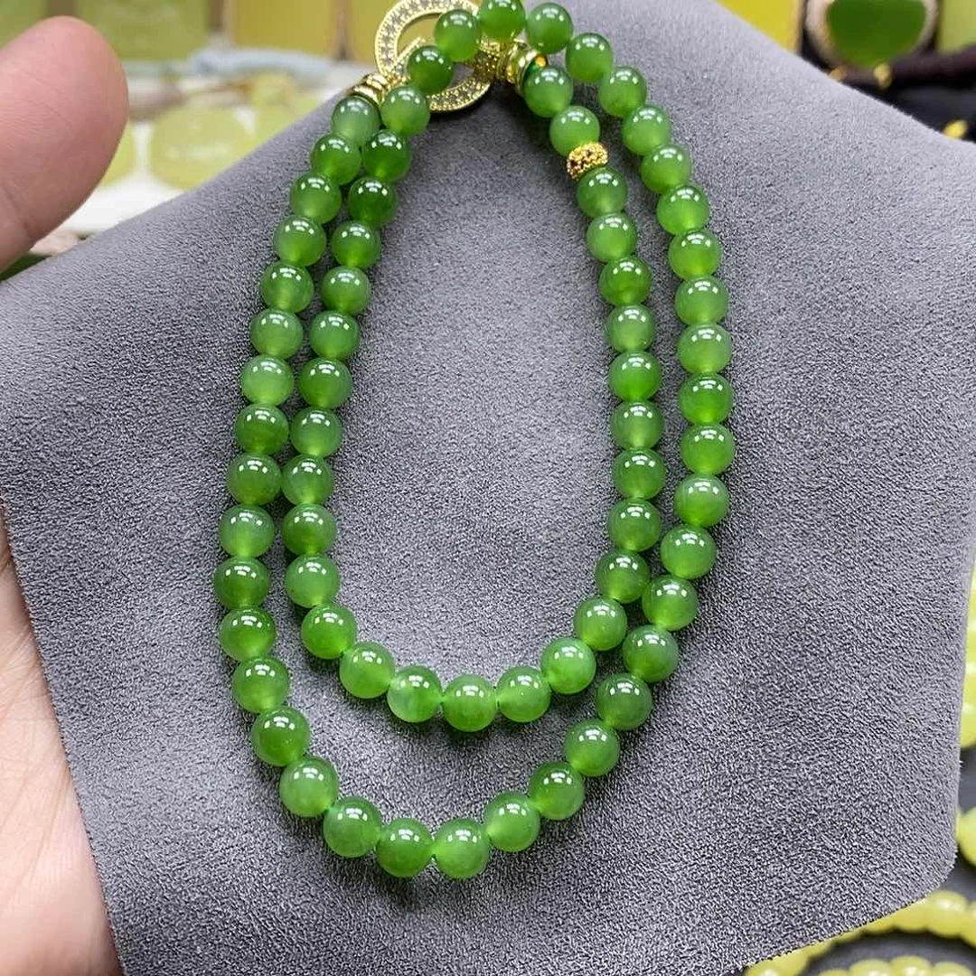 和田玉（碧玉）未镶嵌手链