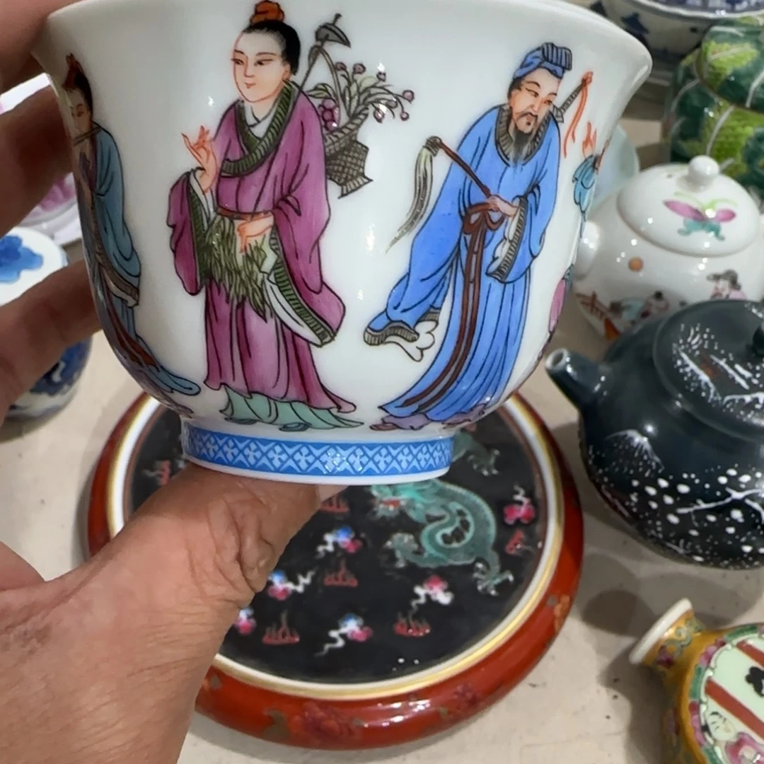 手绘瓷器全部处理