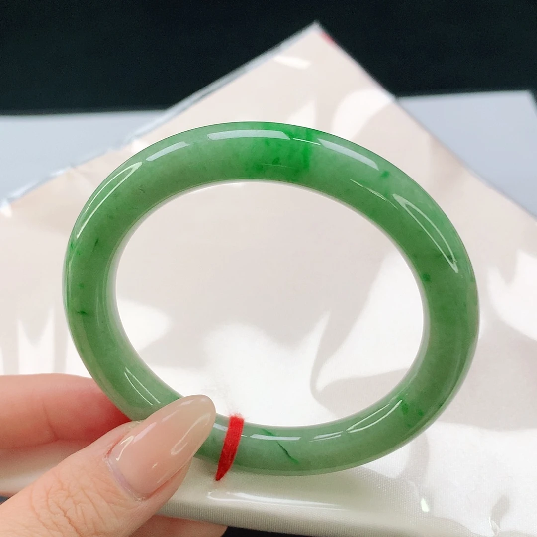 未镶嵌手镯翡翠56.8圆条