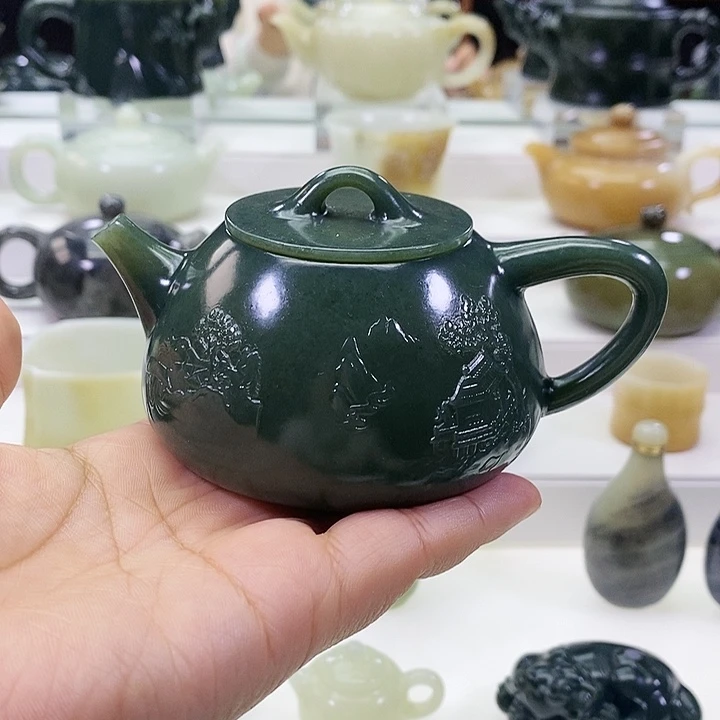未镶嵌和田玉挂件茶壶