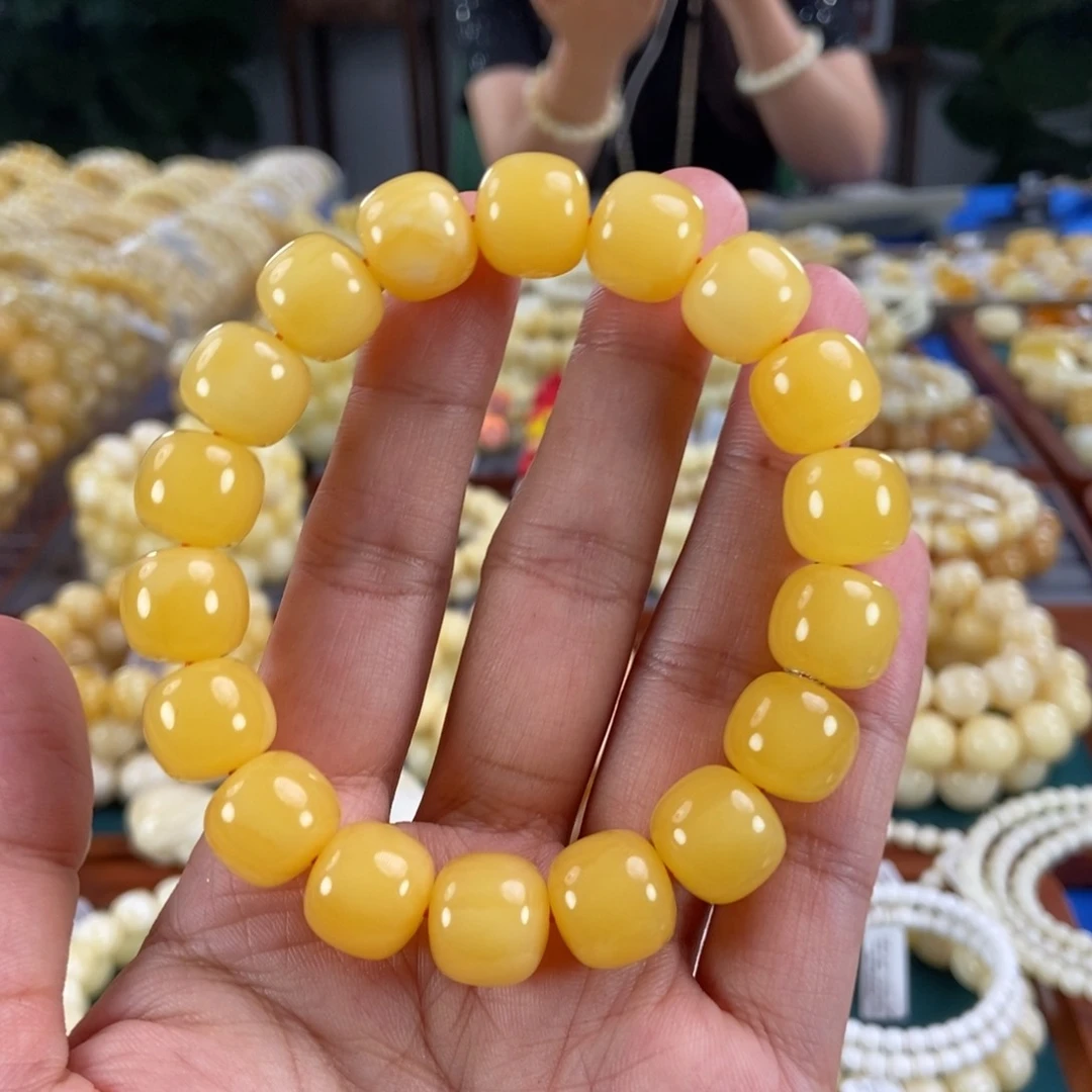 未镶嵌琥珀手链13同料鸡油红老型23.97