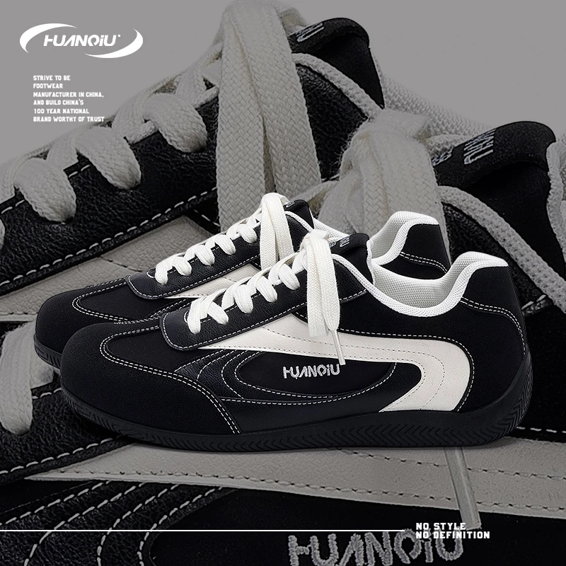 环球轻奢增高德训鞋男2025夏季新款百搭耐磨休闲鞋厚底潮流运动鞋